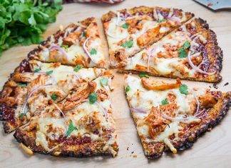 Pizza sanatoasa cu blat din conopida